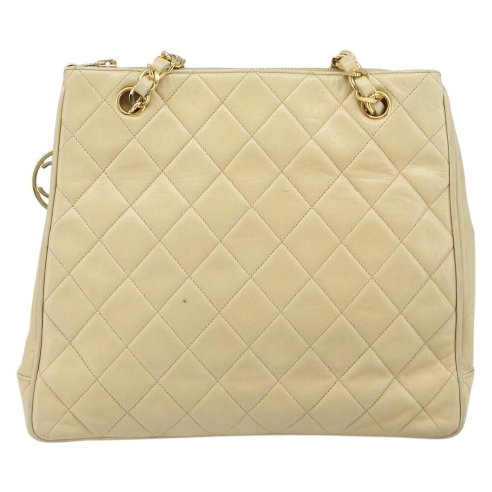 Chanel Vintage Chain Tote Quilted Lambskin Medium